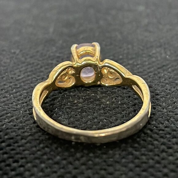 COPY - Ring with a lavender rhinestone - Picture 4 of 6